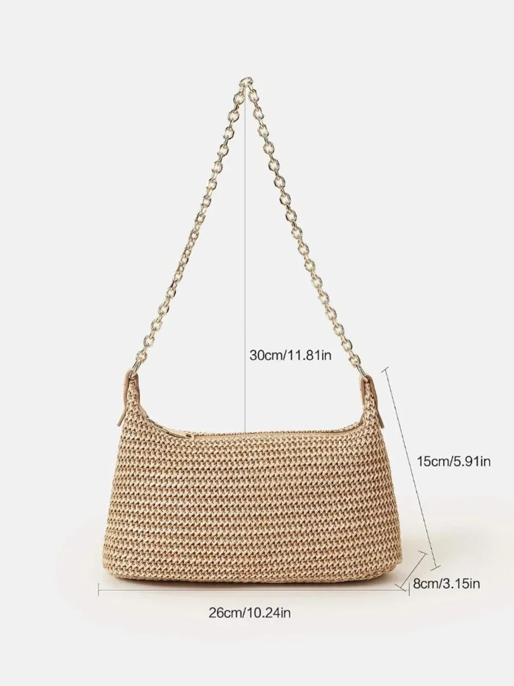 Women's Straw Woven Shoulder Bag Summer Beach Purse Vacation Bags | Tote Bag, Su
